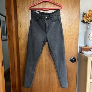 GAP Gray High Rise Jeans Slim Fit Stretch 12 R 31